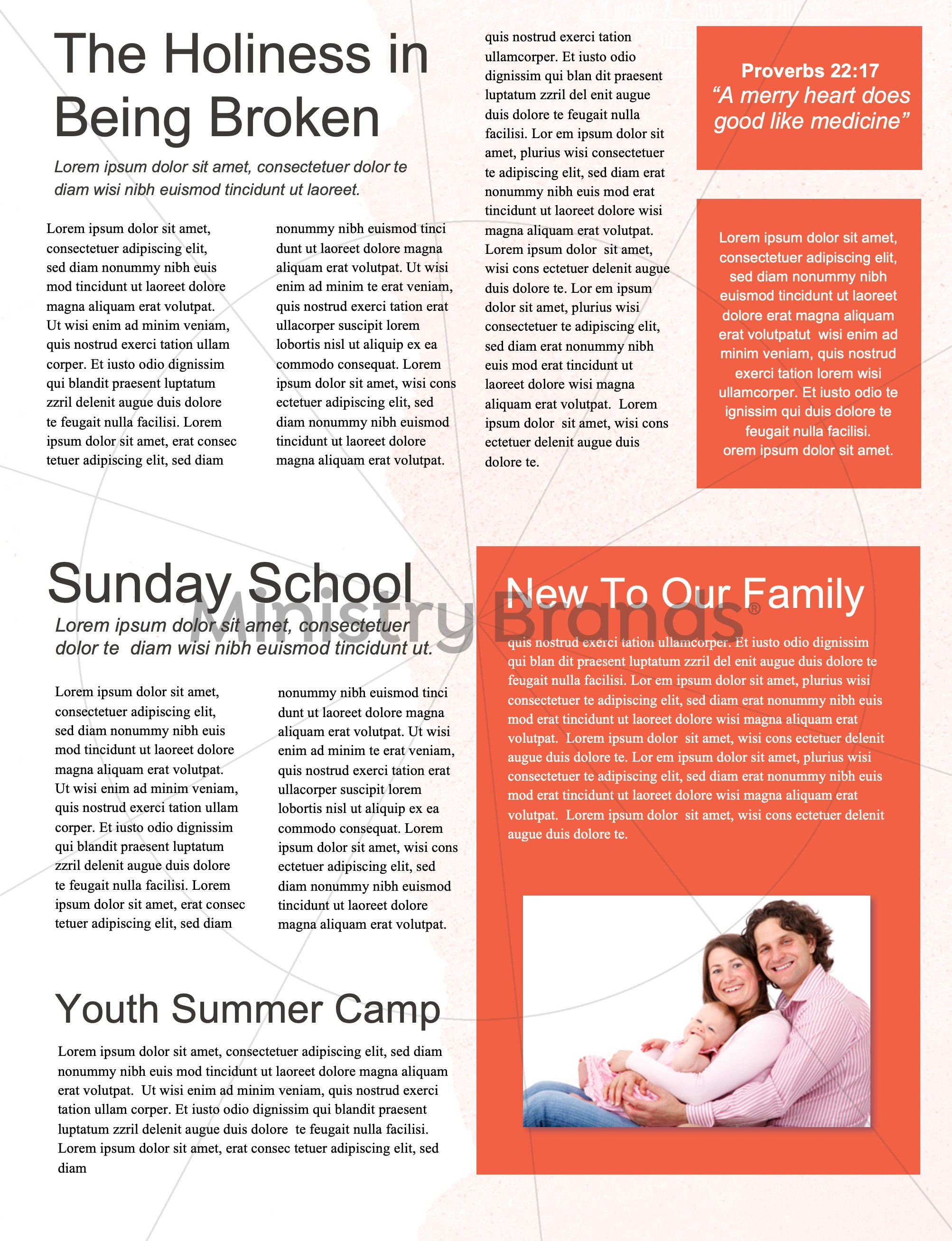 Stand Firm Orange Grunge: Newsletter