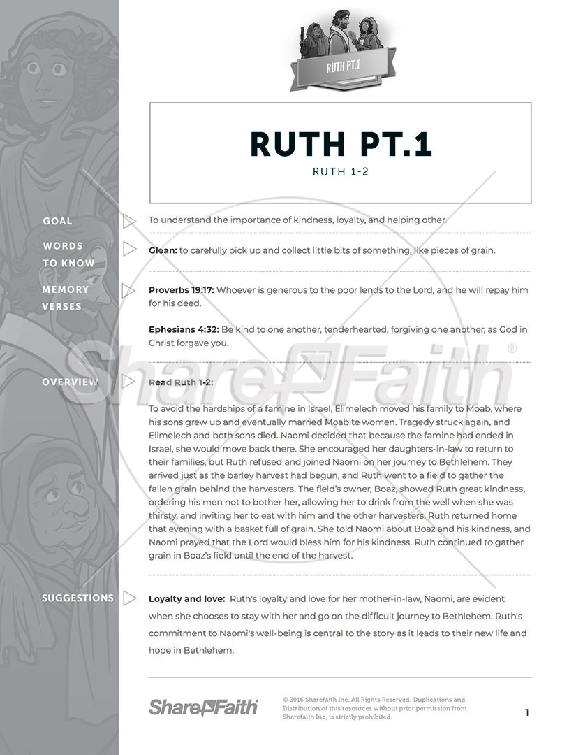 Ruth pt.1: Curriculum