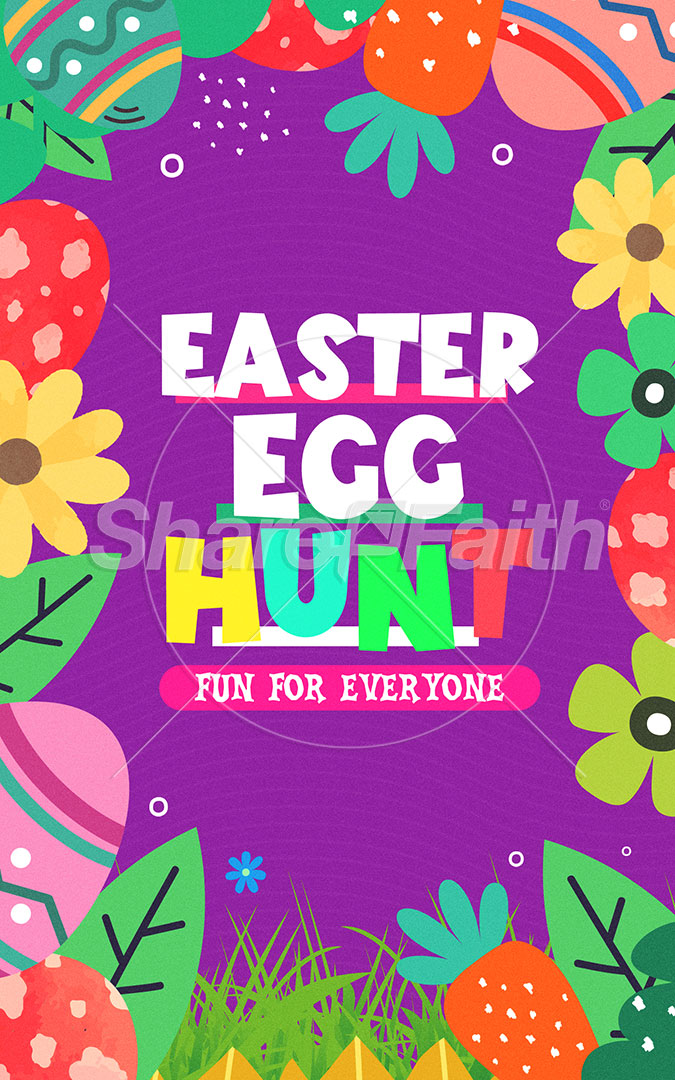 Easter Egg Hunt: Bifold Bulletin Cover