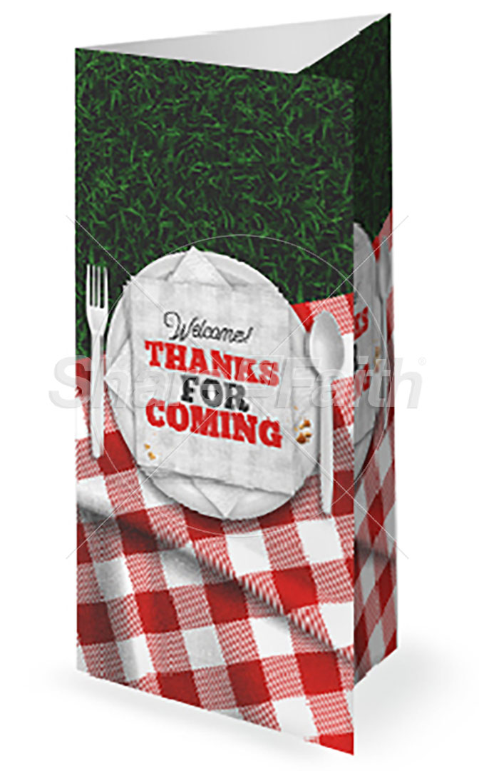Church Picnic: Trifold Bulletin
