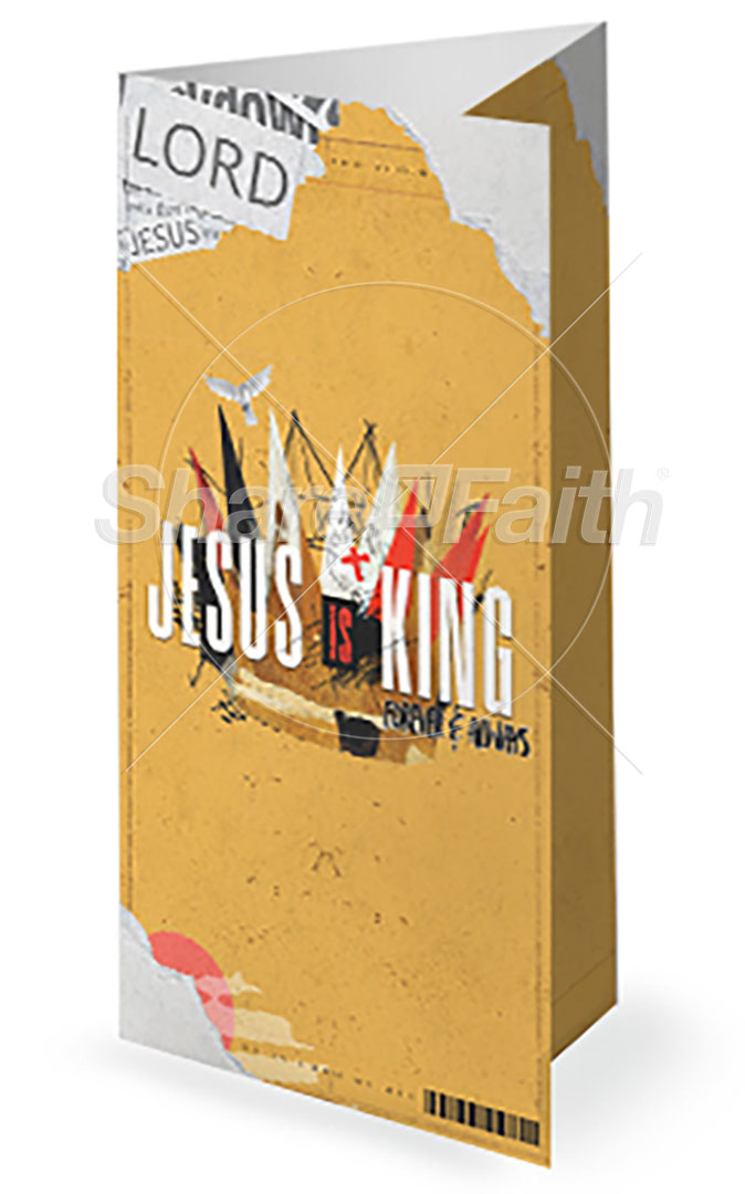 Jesus Is King: Trifold Bulletin Cover