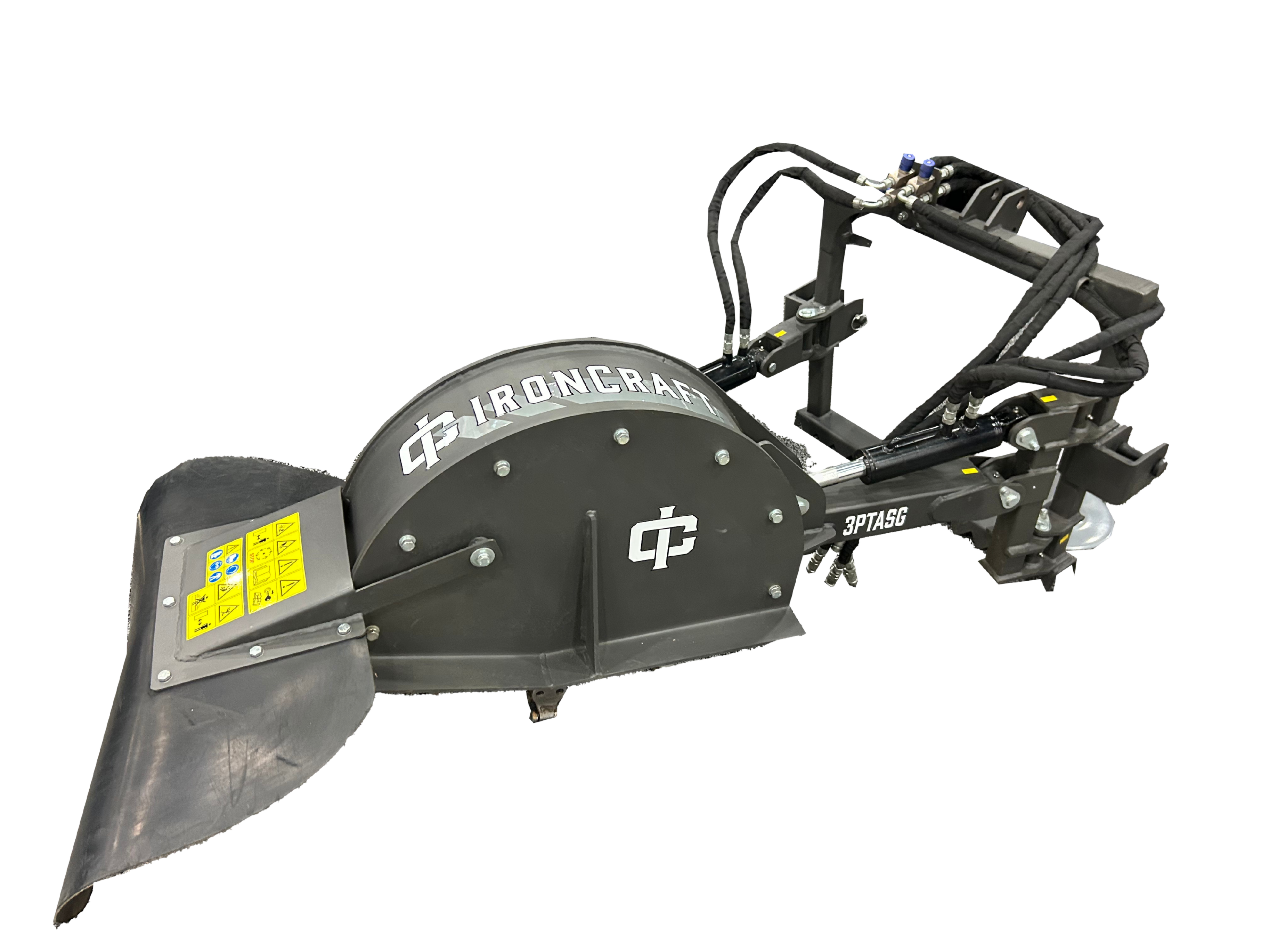 3-Point Tractor Articulating Stump Grinder