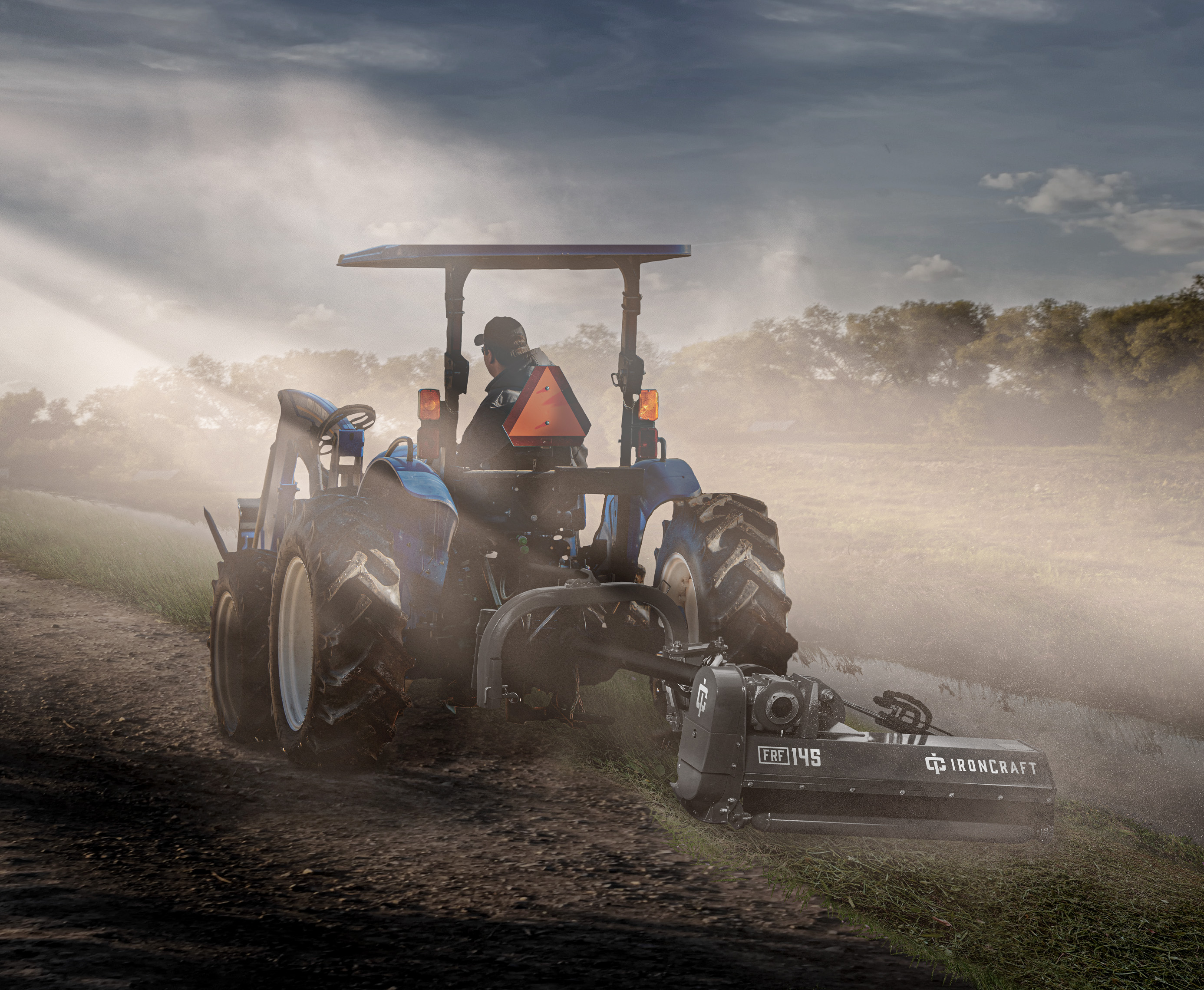 Offset Flail Mower IronCraft Tractor & Skid Steer Attachments