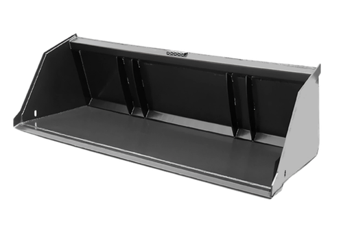 mini skid steer snow and litter bucket moving mulch on jobsite, mini skid steer snow and litter bucket reinforced cutting edge close up, mini skid steer snow and litter bucket handling debris, mini skid steer snow and litter bucket high capacity design