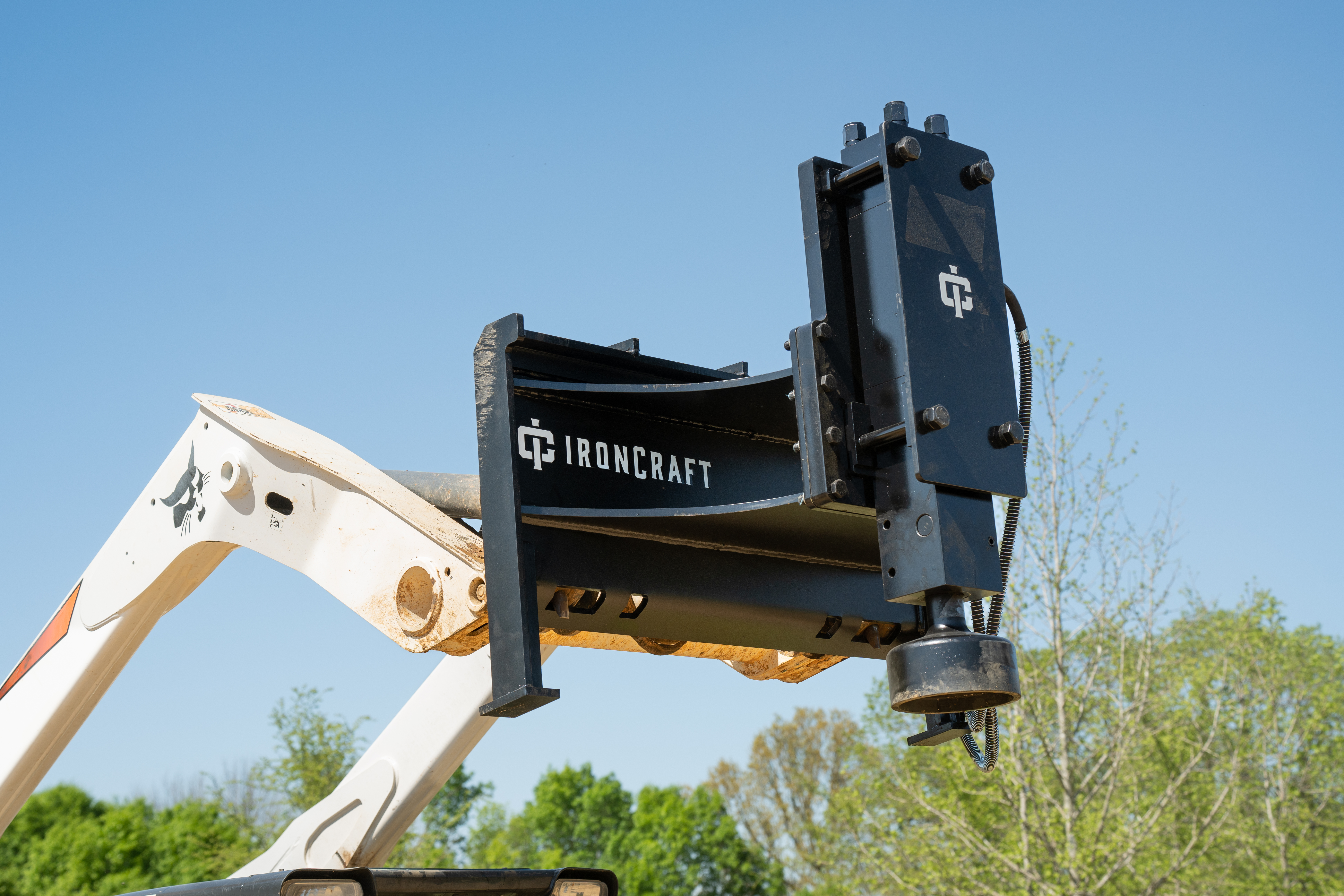 Post Driver Attachment IronCraft Tractor & Skid Steer Attachments