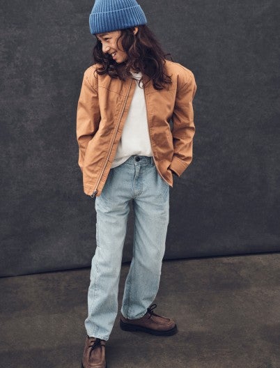boy in carpenter jeans