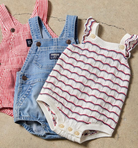 red, white and blue outfits