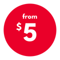 from $5