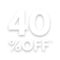 40% OFF*