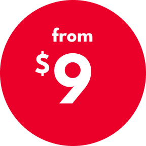 from $9