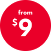 from $9