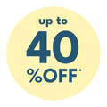 up to 40% OFF*