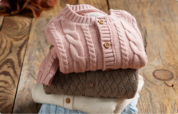 stack of sweater knits