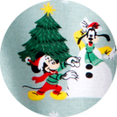 Holiday Pajama Print Mickey & Friends