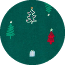 Carter's Christmas Pajamas Green Trees