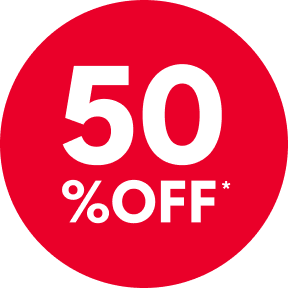 50% OFF*