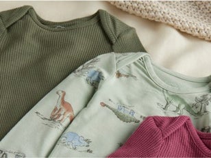Baby Linen Romper Made with Organic Cotton