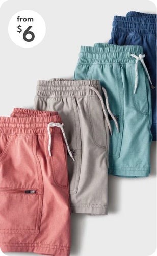 from $6 shorts