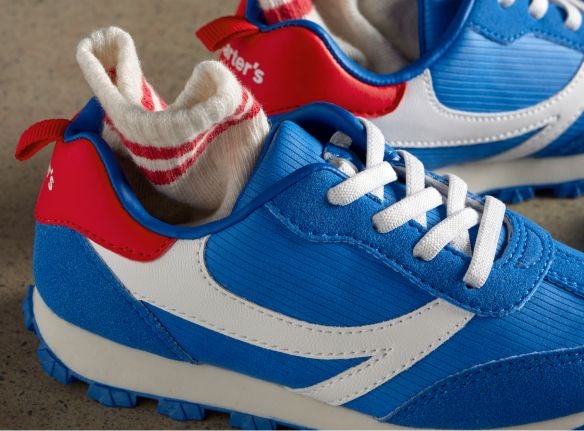 blue shoes
