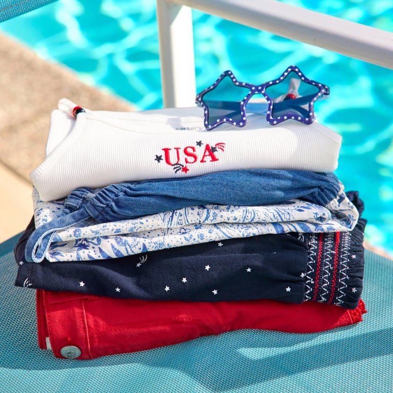 red, white and blue 4th of july