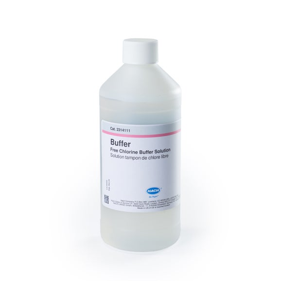 Free chlorine buffer solution for chlorine analyzer CL17/CL17sc (473 mL)
