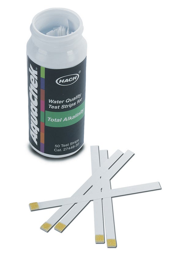 Total Alkalinity Test Strips, 0-240 mg/L, 50/pk