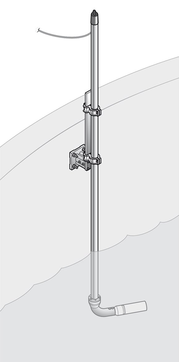 Stainless Steel pole mounting Kit for Solitax sc and TSS sc Sensors