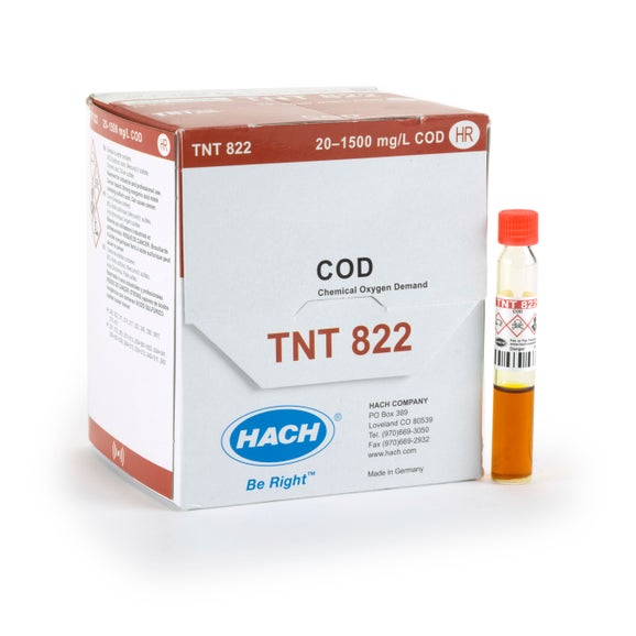 Chemical Oxygen Demand (COD) TNTplus Vial Test, HR (20-1,500 mg/L COD), 150 Tests