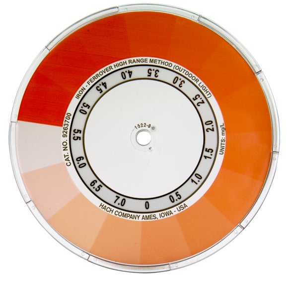 Iron color disc test kit, model IR-18B
