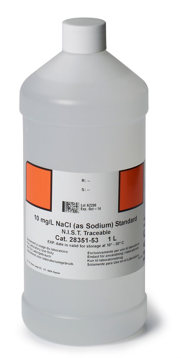 Sodium Standard Solution, 10 mg/L as Na, 1 L