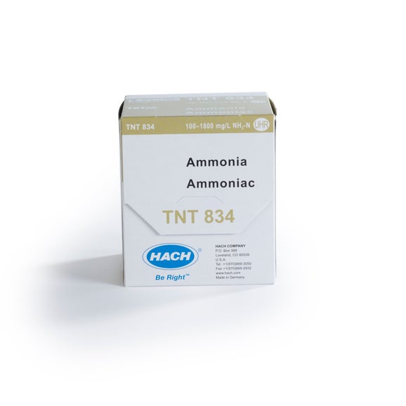 Ammonia TNTplus Vial Test, UHR+ (100-1800 mg/L NH₃-N), 25 Tests