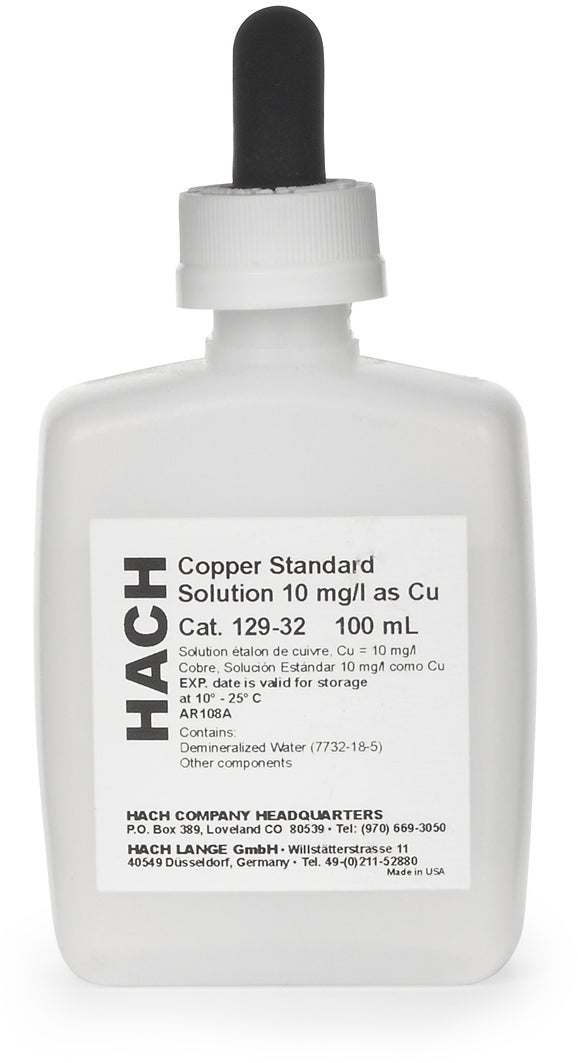 Copper Standard Solution, 10 mg/L as Cu NIST), 100 mL MDB