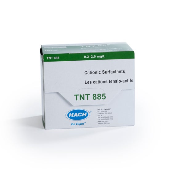 Cationic Surfactants TNTplus Vial Test (0.2 - 2.0 mg/L), 25 Tests