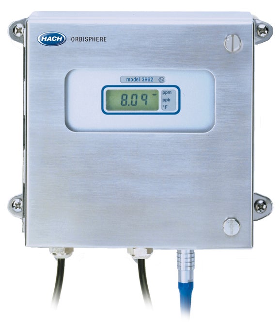 Orbisphere 3662EX ATEX Controller for Oxygen (O₂) measurement, wall mount, 6.5 – 13.5 VDC, units : %/ppm