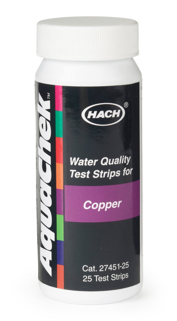 Copper Test Strips, 03 mg/L Hach