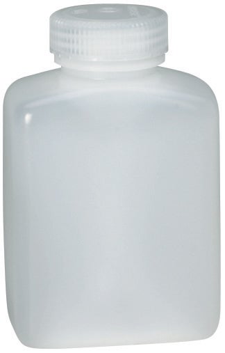 Bottle, Storage, Polyethylene, Rectangular, 2000 mL, 4/pk