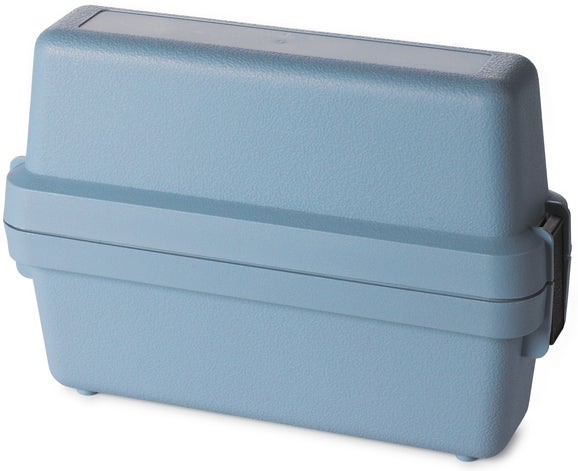 MultiTest kit case (5.7 x 8.1 x 2.6 in), blue polypropylene