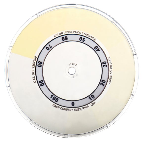 Color Disc, Apparent Color, 0-100, 0-500 units