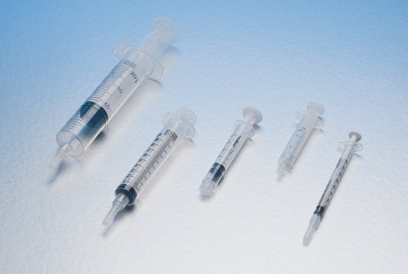 Syringe, Luer-Lok® Tip, 5 cc, 125/pk