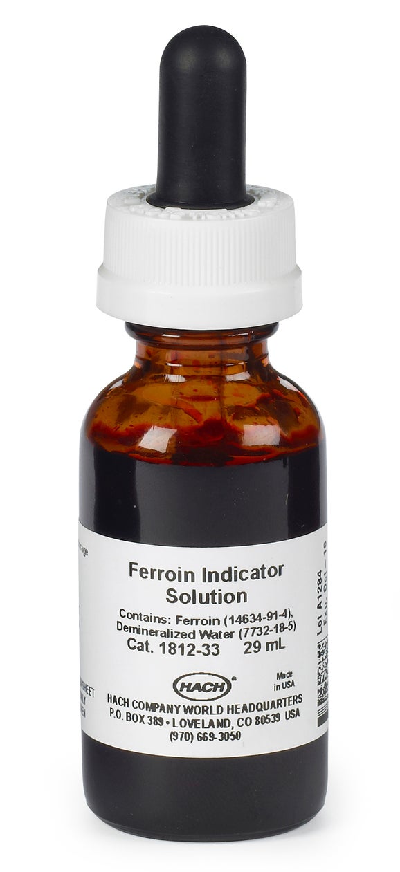 Ferroin indicator solution, 29 mL DB