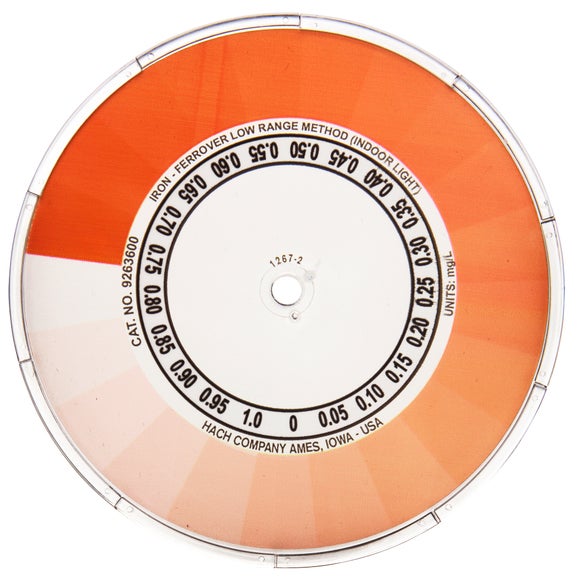 Iron FerroVer® Color Disc, Low Range, Indoor Light, 0-1 mg/L