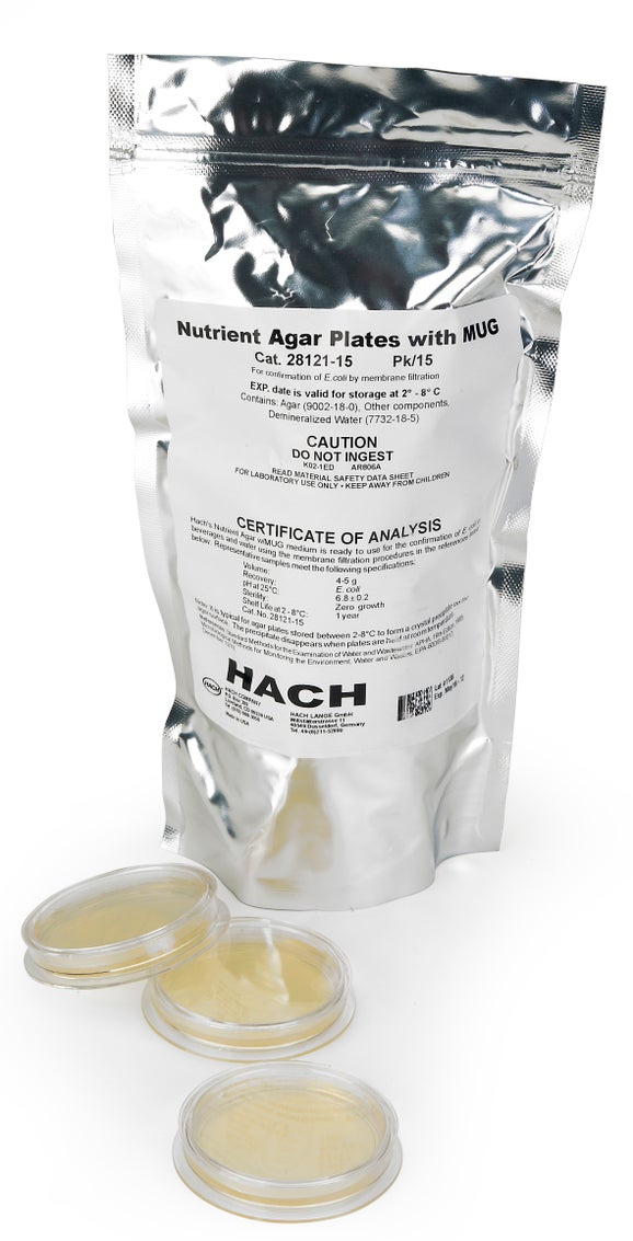 Nutrient Agar with MUG Plates, 15/pk