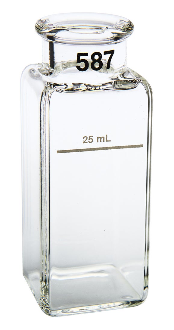 Sample Cell: 1" Square Glass, 25mL matched pair