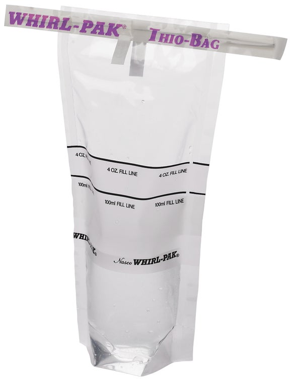 Stand-Up Sterile Bag with Sodium Thiosulfate, 100/pk