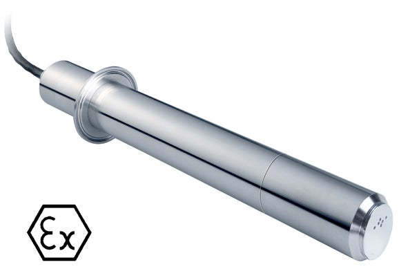 TSS EX1 sc Turbidity and Suspended Solids TriClamp Insertion Probe, Stainless Steel