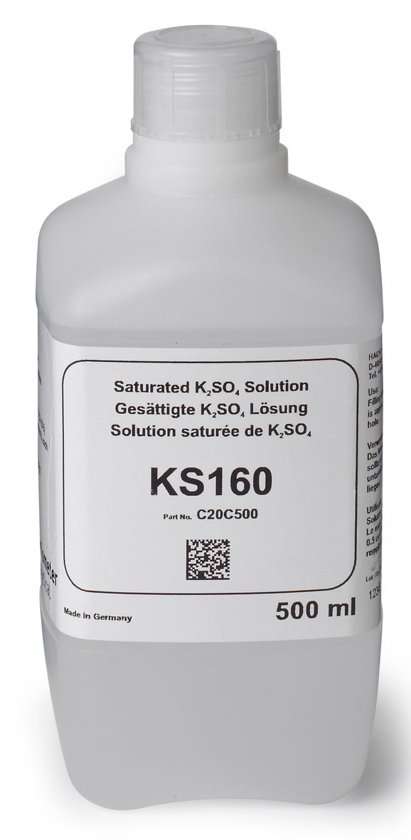 KS160 K₂SO₄ Solution, Saturated, 500 mL (Radiometer Analytical)