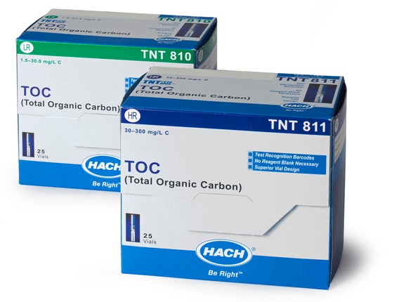 TOC TNTplus Vial Test, HR (30-300 mg/L C), 25 Tests