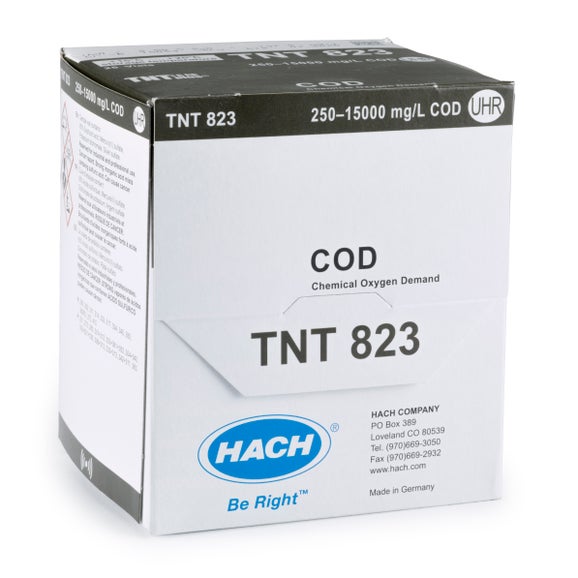 Chemical Oxygen Demand (COD) TNTplus Vial Test, UHR (250-15,000 mg/L COD), 150 Tests
