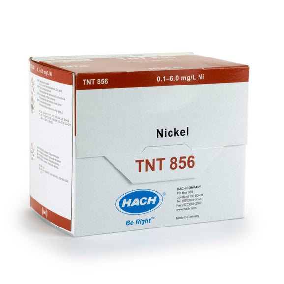 Nickel TNTplus plus Vial Test (0.1-6.0 mg/L Ni), 25 Tests