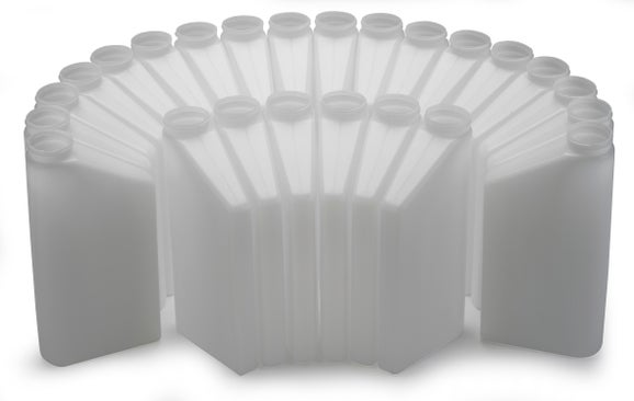 Polyethylene Bottles without Caps, 1 Liter, Set of 96